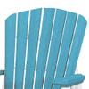 American Furniture Classics OS Home and Office Model 511ARW Fan Back Chair Made in the USA- Aruba Blue on White Base view 4