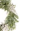 White Berry and Frosted Pine Christmas Wreath, 28-Inch, Unlit view 4