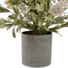 2' Potted White Berry and Frosted Pine Christmas Tree, Unlit view 3