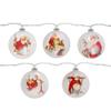 Northlight Norman Rockwell Paintings Glass Christmas Disc Lights - 5.75' Clear Wire - 5ct view 1