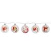 Northlight Norman Rockwell Paintings Glass Christmas Disc Lights - 5.75' Clear Wire - 5ct view 3