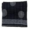 Black Indigo Print Cotton Handmade Handblock Quilted Blanket Indian Cotton spread Kantha Indigo Print Beork Bohemian Bed Decor Block Throw Blanket Twin/King/Queen (Queen 90X108 inches (9)) view 4