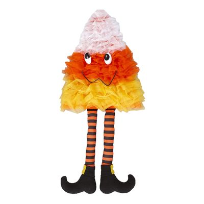 Candy Corn Door Hanger - Halloween Decoration for Front Doors, Walls