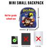 Harry Potter Mini Backpack for Kids Toddlers - 11" Iconic Woven Small Backpack Bundle w Button | Preschool Daycare Kindergarten | Fits Boys Girls Alike view 3