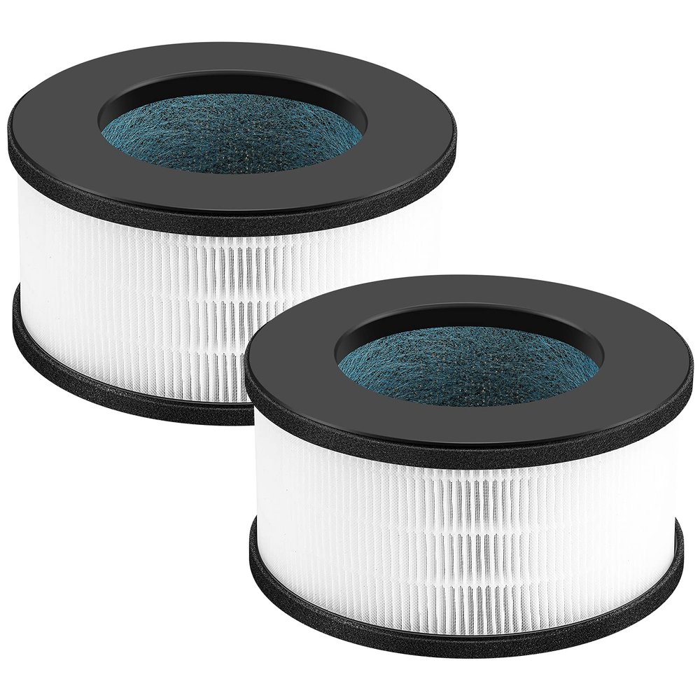 2 Pack AF-3222 HEPA Replacement Filter Compatible with Bulex AF-3222 Device, HEPA Filter and Activated Carbon Filter Set