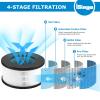 2 Pack AF-3222 HEPA Replacement Filter Compatible with Bulex AF-3222 Device, HEPA Filter and Activated Carbon Filter Set view 2