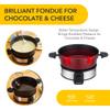 Befano Stainless Steel Fondue Pot with Temperature Control, Forks, Cups, and Rack, 2-Quart, Non-Stick, Perfect for Chocolate, Cheese, Caramel, Marshmallows, Great for Valentine's Day view 3