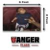 Banger - Gilbert Carter (Playboi Carti's Son) Future's Son One Fisting Holding Baby Meme Viral Funny Motivational Inspirational Office Gym Wall College Dorm Room Decor Design on a 3X5 Feet Flag with 4 view 2