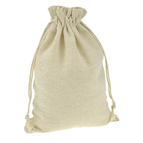 YAYA2021-SHOP Sturdy Storage Box 10 Pieces Multi Size Reusable Cotton Drawstring Gift Bag for Party Wedding Storage Home Supplies for Christmas, Halloween, Graduations, Weddings