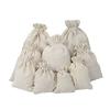 YAYA2021-SHOP Sturdy Storage Box 10 Pieces Multi Size Reusable Cotton Drawstring Gift Bag for Party Wedding Storage Home Supplies for Christmas, Halloween, Graduations, Weddings view 2