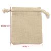 YAYA2021-SHOP Sturdy Storage Box 50 Pieces Natural Linen Pouch Drawstring Burlap Jute Sack Gift Packaging Bags for Party Wedding Storage Home Supplies for Christmas, Halloween, Graduations, Weddings view 2