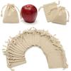 YAYA2021-SHOP Sturdy Storage Box 50 Pieces Natural Linen Pouch Drawstring Burlap Jute Sack Gift Packaging Bags for Party Wedding Storage Home Supplies for Christmas, Halloween, Graduations, Weddings view 3