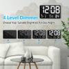 Amgico Digital Alarm Clock with Snooze, Temperature, Auto Dimming, 11.5" Large Display Calendar, Desk/Wall Clock for Bedroom, Living Room, Office, Home, Classroom, Kids, Elderly - White view 3