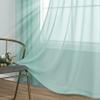 Summer Decor Seafoam Sheer Curtains 84 Inches Long for Living Room Grommet Ocean Coastal Beach Aqua Mint Light Green Curtain Window Voile Drapes for Bedroom Nursery Baby 84 Inch Length Set 2 Panels view 4