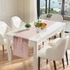 OQSC Rose Gold Table Runners 10 Pcs Table Decorations for Party Tablecloth Sequin Party Supplies Christmas Glitter Wedding view 4