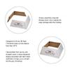 Glitzhome 26" L Washed White Wooden Tree Collar, Rustic Trapezoid Tree Stand Cover Farm Fresh Christmas Tree Skirt Box view 3