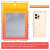 Funfery 100 Pack Mylar Resealable Bags, Clear Gradient Packing Bags for Food Storage, Small Business, Foil Pouch Smell Zipper Proof Bag for Sample Jewelry Eyelash Gloss(Yellow Orange,5.9x8.6in) view 3