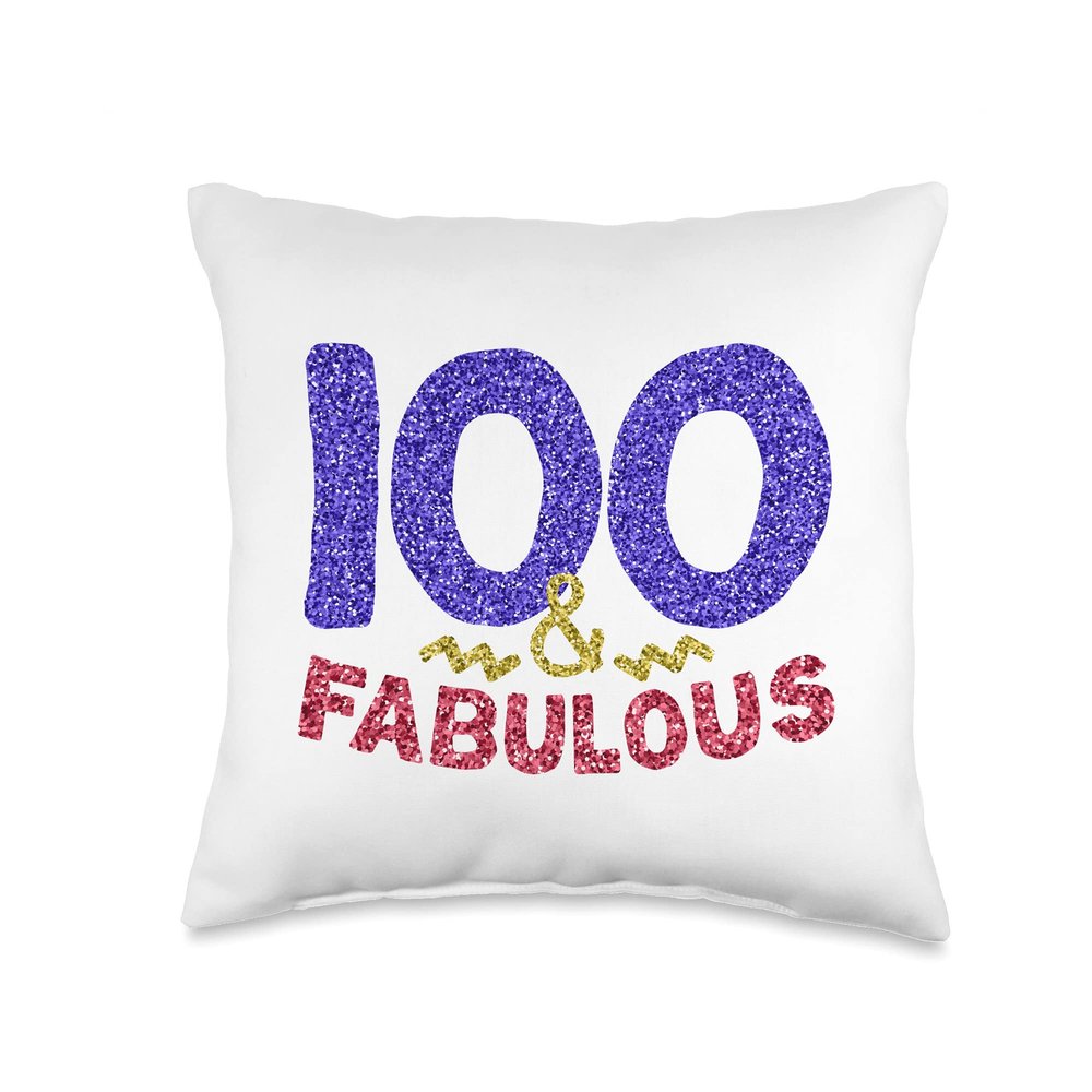 100th Birthday Shirt Women Gift Funny 100 Year Old Grandma Throw Pillow