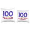 100th Birthday Shirt Women Gift Funny 100 Year Old Grandma Throw Pillow view 3