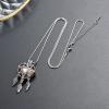 Cremation Jewelry Heart Dream Catcher Urn Keychain for Human Ashes Cremation Keepsake Memorial Urn Keyring for Women Men view 4