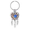 Cremation Jewelry Heart Dream Catcher Urn Keychain for Human Ashes Cremation Keepsake Memorial Urn Keyring for Women Men view 1