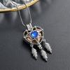 Cremation Jewelry Heart Dream Catcher Urn Keychain for Human Ashes Cremation Keepsake Memorial Urn Keyring for Women Men view 3