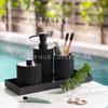 Bathroom Accessory Set, Bathroom Sets Accessories, Matte Black Bathroom Accessories Sets Complete, Bathroom Assesssories Set, Farmhouse Bathroom Decor, Bathroom Soap Dispenser Set, Boho Bathroom Decor view 2