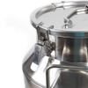 40L Stainless Steel Milk Can, Dairy Pot with Sealed Lid 304 Heavy Duty Bucket GDAE10 Liquid Storage Canister Oil Barrel Pail Jug Wine Tea Beer for Home Bar Kitchen Industry view 4