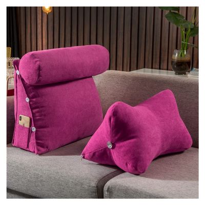 AYLYHD Wedge Pillow Throw Back Support Triangle Pillow Angle Pillows Cushion Adjustable Reading Pillow Sofa Bed Office Chair Rest Cushion Neck Support (Color : G, Size : 45cm)