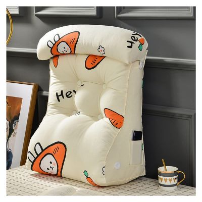 AYLYHD Reading Backrest Cushion Firm Back Support & Comfy Cushion for Bed/Sofa/Couch/TV - Head Waist Support Pillow for Pregnant Women (Color : F, Size : 55cm)