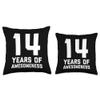 14th Birthday Age 14 Year Old Boy Girl Fourteen Awesome Son Throw Pillow view 3