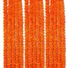 20pc Dark Orange Artificial Marigold Flower Garlands 5 Feet Long Each for Indian Weddings Theme Decorations Home Photo Prop Diwali Festival view 1