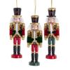 Green and Red Soldier Nutcracker Ornaments, 3 Assorted view 1