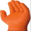 Mechanix Wear: 8 Mil Heavy Duty Nitrile Disposable Gloves, Latex Free, Powder Free, Nitrile Rubber Gloves with Textured Grip, 100 pack, Cleaning and Mechanic Work Gloves (Orange 8 mil, Medium) view 2