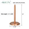 Akicon Paper Towel Holder Stand for Kitchen Countertop & Dining Room Table (Copper, Classical) view 4