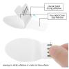 Blulu 12 Pcs Clear Adhesive Hooks for Hanging Wall Hooks Heavy Duty 22 lb Max No Damage Waterproof Transparent Hook with 15 Pcs Self-Adhesive Tapes for Home Bathroom Kitchen Office Wall view 3