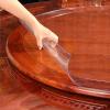 2MM PVC Clear Tablecloth, Plastic Vinyl Wipeable Round Waterproof Dining Table Cover, Transparent Table Protector Cover, Kitchen Dinner Holiday Doilies - 110cm 120cm Customizable view 3