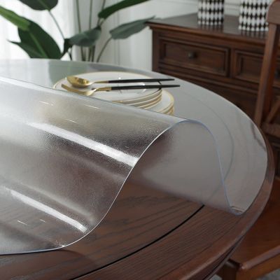 2mm Frosted Tablecloth Plastic Table Cloth Roll Wipeable PVC Tabletop Protector Clear Mat Sheet for Garden Furniture/Outdoor Table Covers Waterproof - Customizable
