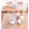2mm Frosted Tablecloth Plastic Table Cloth Roll Wipeable PVC Tabletop Protector Clear Mat Sheet for Garden Furniture/Outdoor Table Covers Waterproof - Customizable view 3