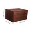 Veemoon Desk Organizer Wooden Storage Box Drawer Storage Organizer for Home Office view 3