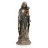 Veronese Design 7 7/8 Inch Tall Madonna and Baby Jesus Triptych Religious Decor Gift Cold Cast Bronzed Resin Faith Collecitbles Nativity Design view 2