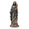 Veronese Design 7 7/8 Inch Tall Madonna and Baby Jesus Triptych Religious Decor Gift Cold Cast Bronzed Resin Faith Collecitbles Nativity Design view 3