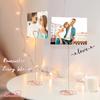 IMAMIN 16pcs Place Card Holders, 8.75 Inches Tall Table Number Holders, Rose Gold Picture Holder for Tables with Heart Shaped Clip for Wedding, Photos, Food Signs, Memo Notes, Restaurant, Birthday view 4