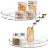 BodiCal 2 Pack Lazy Susan Organizer, 10.6" Clear Lazy Susan Turntable for Kitchen Cabinet,Turntable Organizer for Countertop, Pantry Organization and Storage view 1