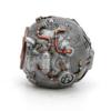 Veronese Design 3 3/8 Inch Tall Steampunk Orb from Outer Space Alien Collectible Cold Cast Pewter Finish Resin Sculpture view 3
