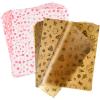ASTARON 100pcs Christmas Wax Paper Sheets for Food Wrapping, Christmas Greaseproof Tissue Wax Paper for Candy Cookies Sandwich Wrapping Fried Food Basket Liner(Brown Red) view 1