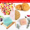 ASTARON 100pcs Christmas Wax Paper Sheets for Food Wrapping, Christmas Greaseproof Tissue Wax Paper for Candy Cookies Sandwich Wrapping Fried Food Basket Liner(Brown Red) view 4