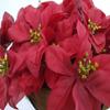 Christmas Flowers Chain Hanging Basket Flowerpot Artificial Flower Poinsettias Silk Ornament Flowers for Indoor Outdoor Home and Garden Christmas and New Year Decoration (Big Basket) view 3