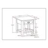 Home Square 2 Piece Wood End Table Set in Distressed Gray view 2