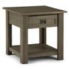 Home Square 2 Piece Wood End Table Set in Distressed Gray view 3